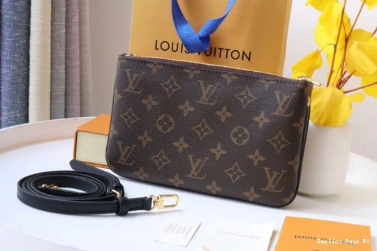 Affordable VUITTON POCHETTE LOUIS ZIP DOUBLE 0730